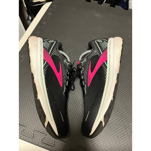 Brooks Ghost 14‎ Womens Running shoes size 11 Black Yucca - Picture 4 of 8